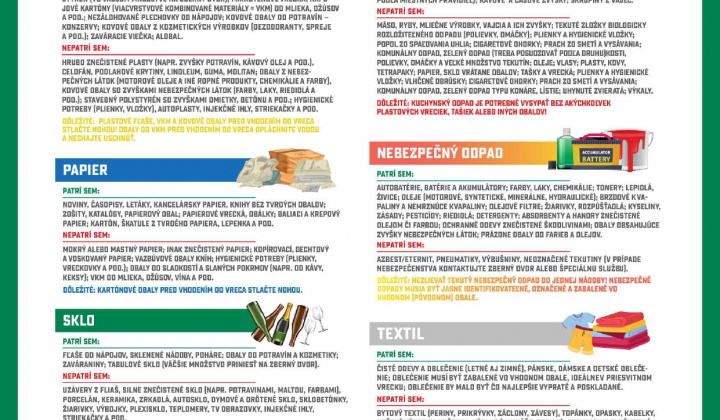 2. fotografia fotogalérie Aktuality / nový harmonogram  a separacia  - foto