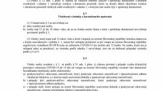 Aktuality / A Szlovákia területére történő belépésre vonatkozó intézkedések 2021. július 19-től. - foto