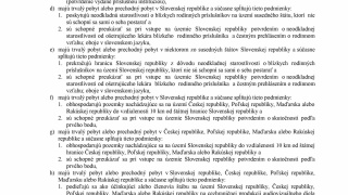 Aktuality / A Szlovákia területére történő belépésre vonatkozó intézkedések 2021. július 19-től. - foto
