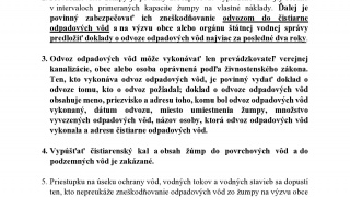 Aktuality / Vývoz žúmp - foto