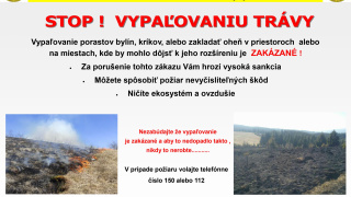 Aktuality / Zákaz vypaľovania - foto